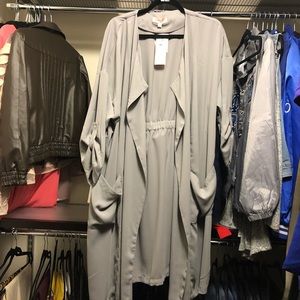 Long Sleeve Open Front Duster